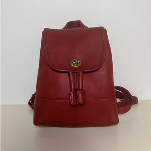 Vintage Coach Daypack Backpack 9960 in Red